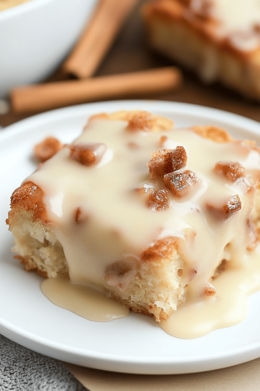 Bread Pudding Recipe final dish beautifully presented and ready to serve