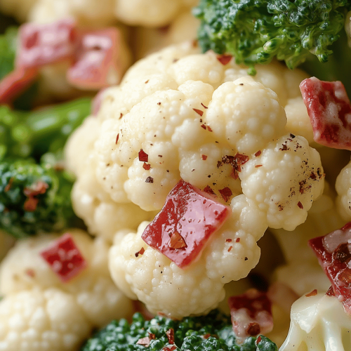 Broccoli Cauliflower Salad
