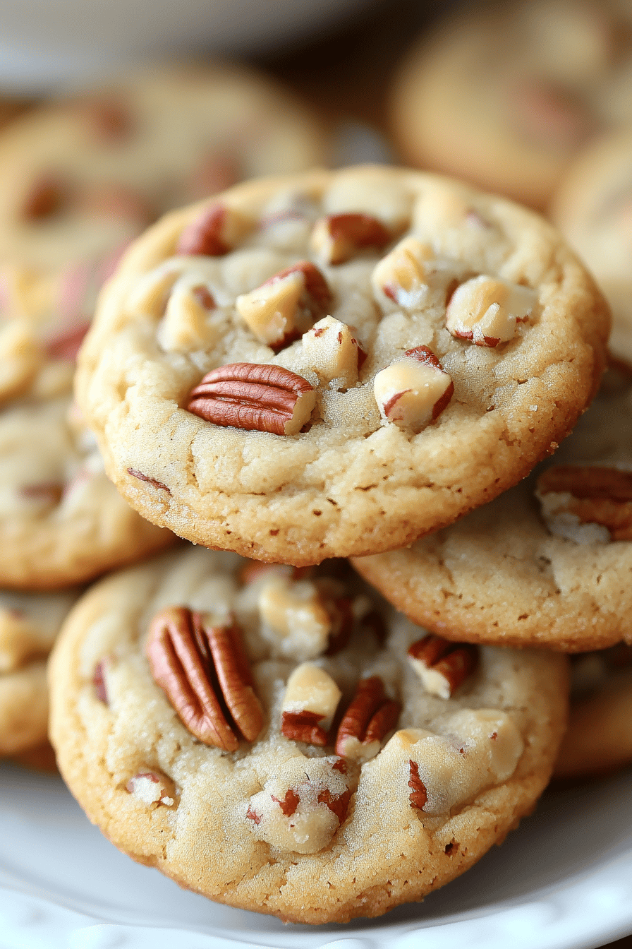 Butter Pecan Cookies final dish beautifully presented and ready to serve