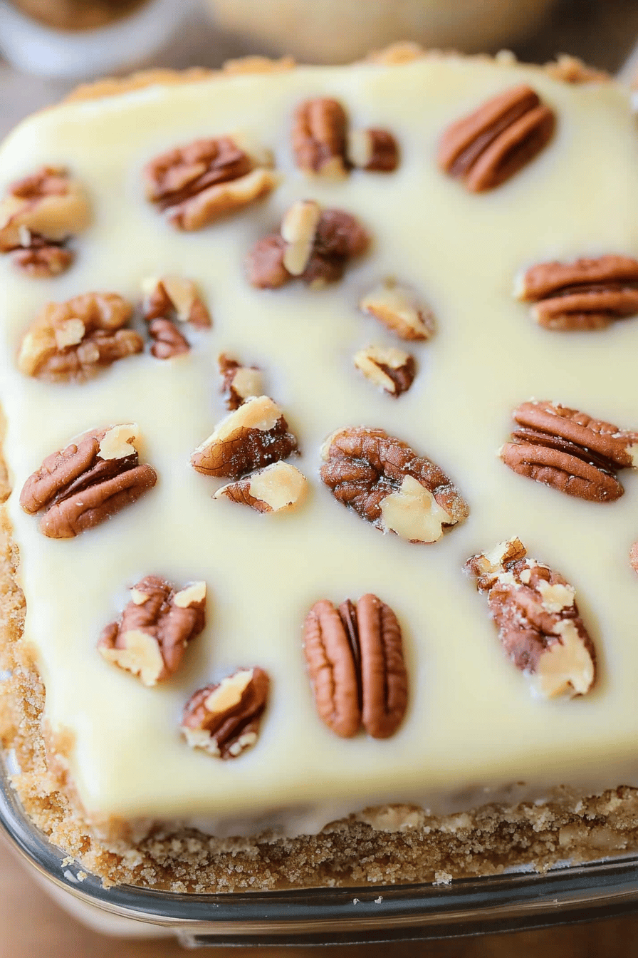 Butter Pecan Praline Cake final dish beautifully presented and ready to serve