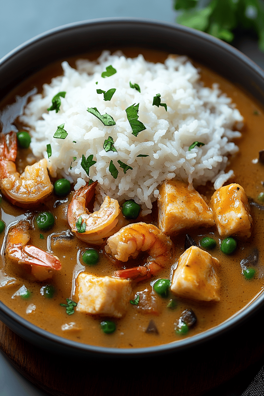 Cajun Crawfish Etouffee final dish beautifully presented and ready to serve