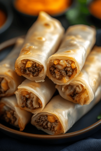 Cheeseburger Spring Rolls