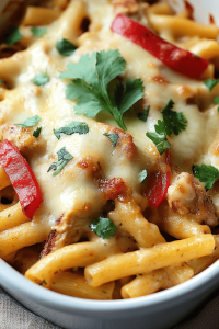 Chicken Fajita Noodle Casserole