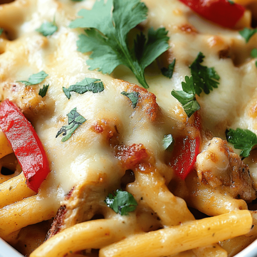 Chicken Fajita Noodle Casserole