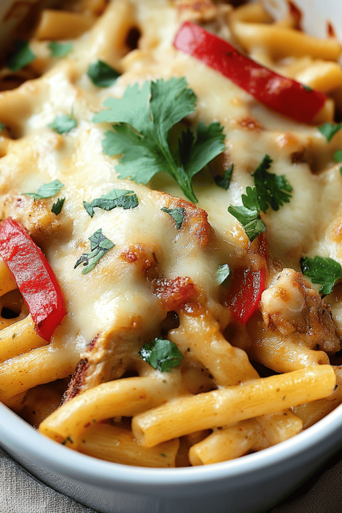 Chicken Fajita Noodle Casserole
