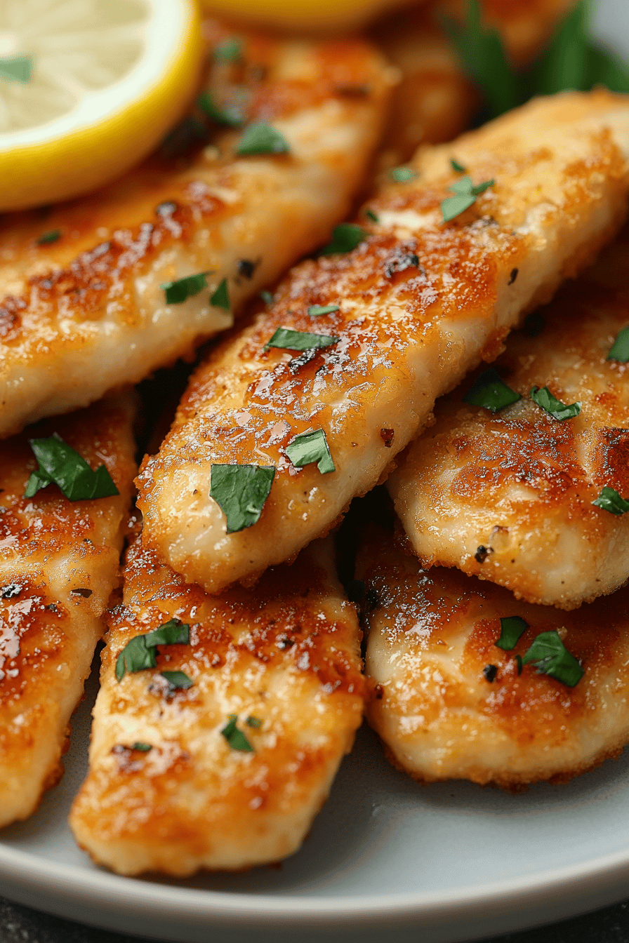Chicken Schnitzel Recipe final dish beautifully presented and ready to serve