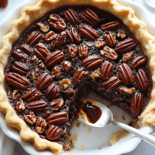 Chocolate Bourbon Pecan Pie