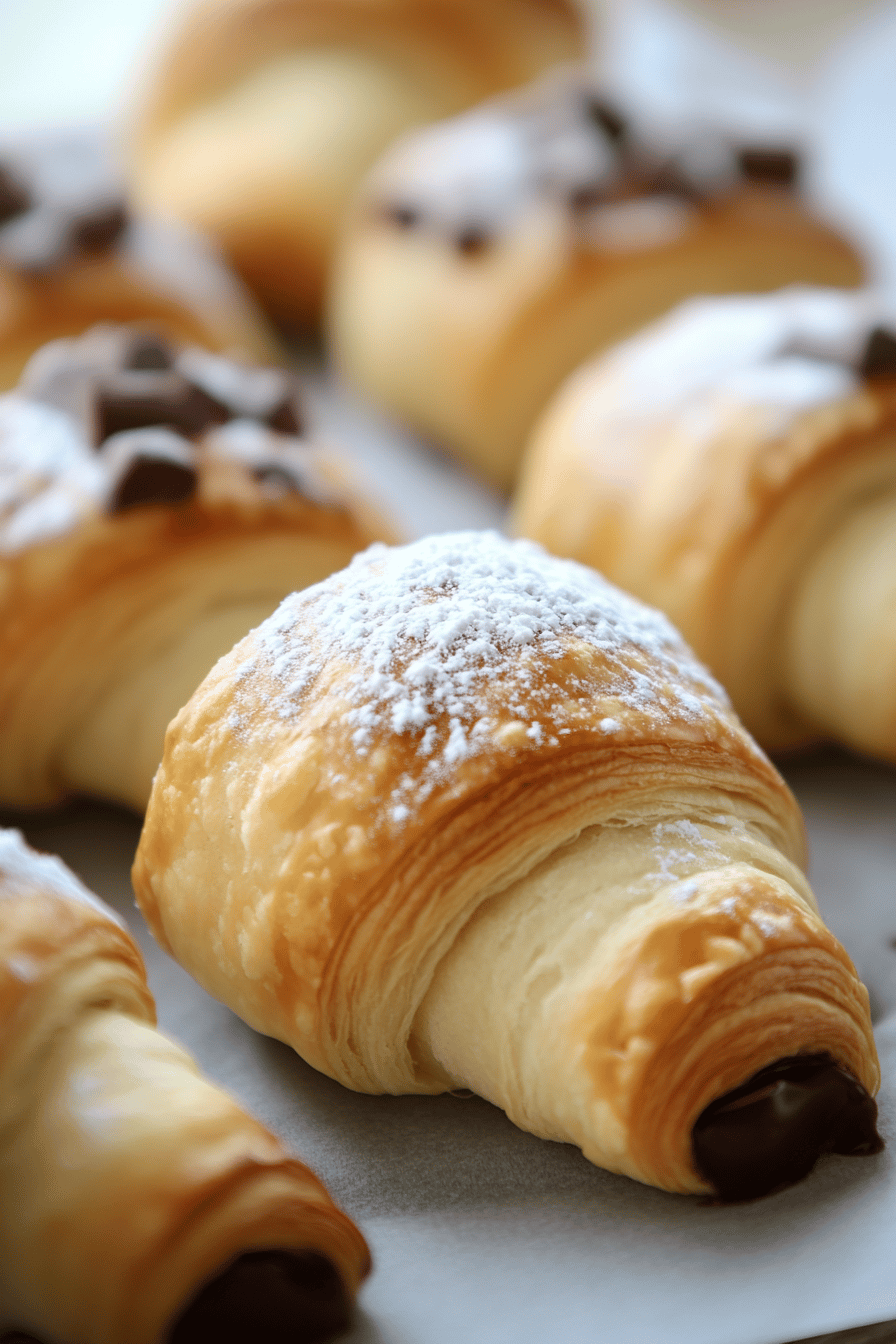 Chocolate Croissants Recipe final dish beautifully presented and ready to serve