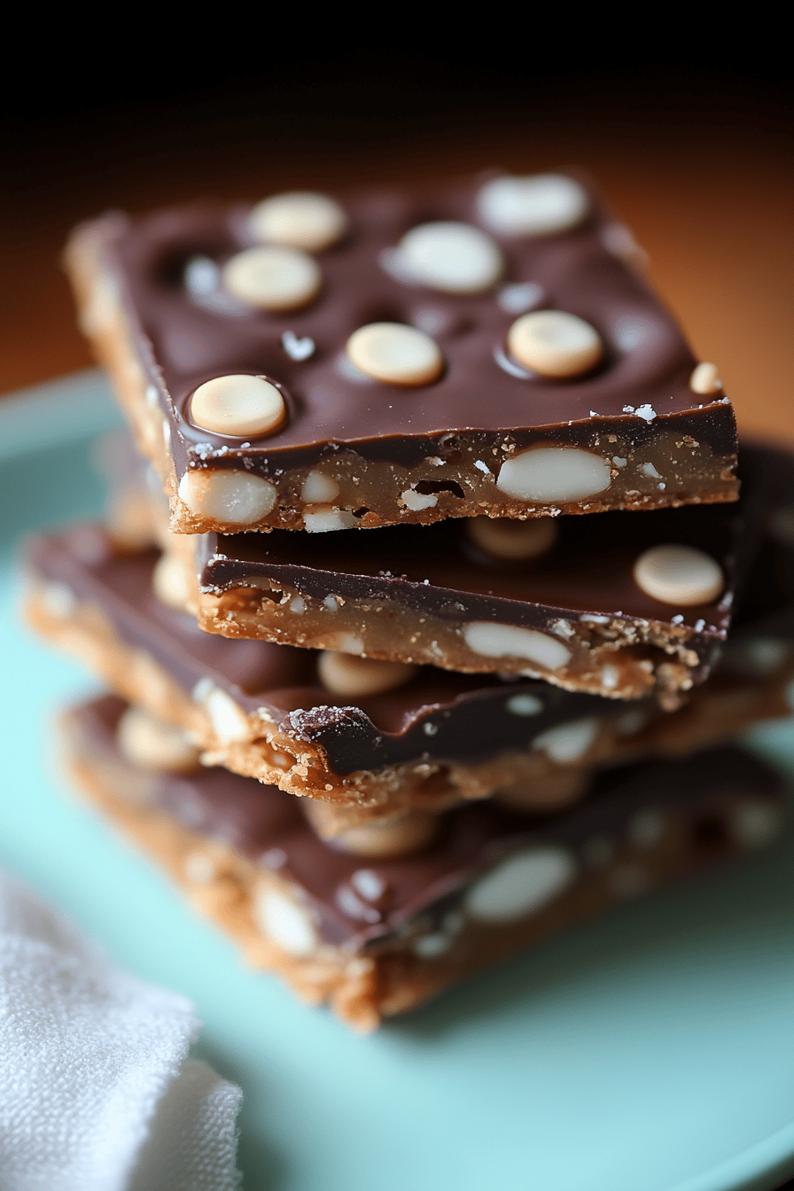 Christmas Pretzel Bark final dish beautifully presented and ready to serve