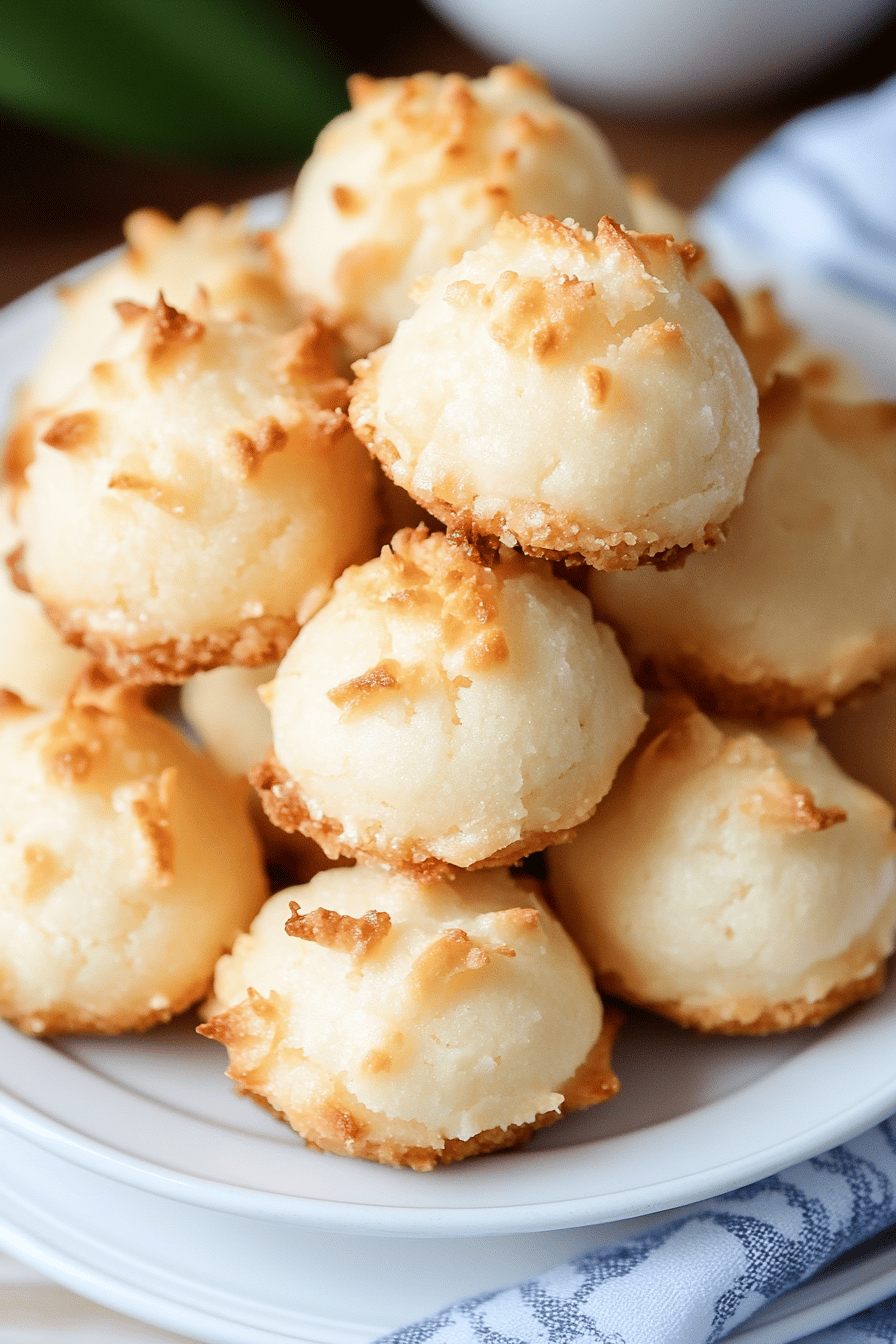 Coconut Macaroons Recipe ingredients organized and measured on kitchen counter