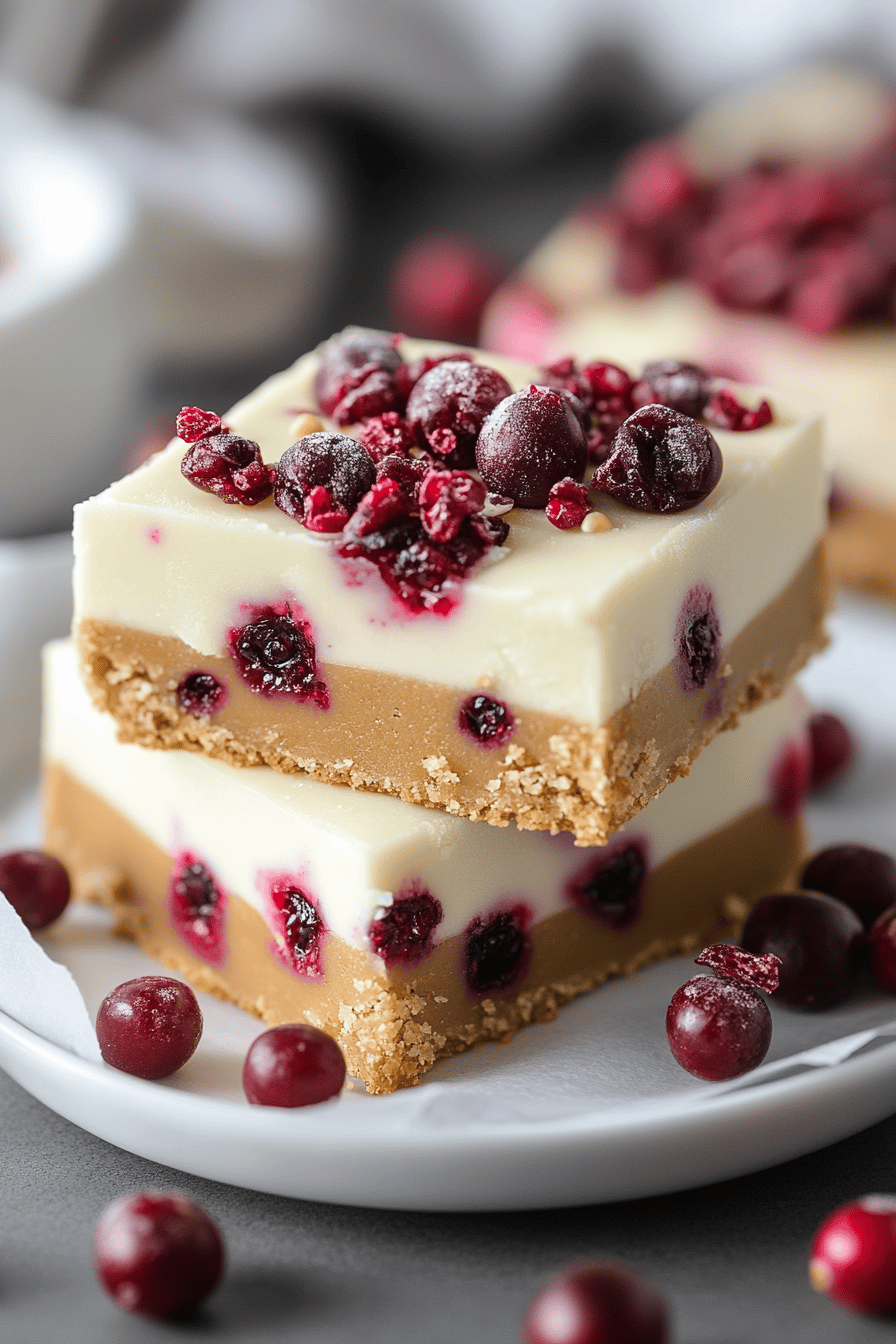 Cranberry Bliss Bars Recipe final dish beautifully presented and ready to serve