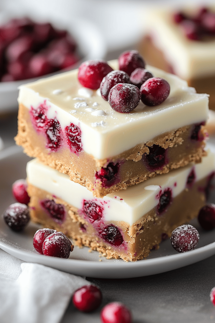 Cranberry Bliss Bars Recipe ingredients organized and measured on kitchen counter