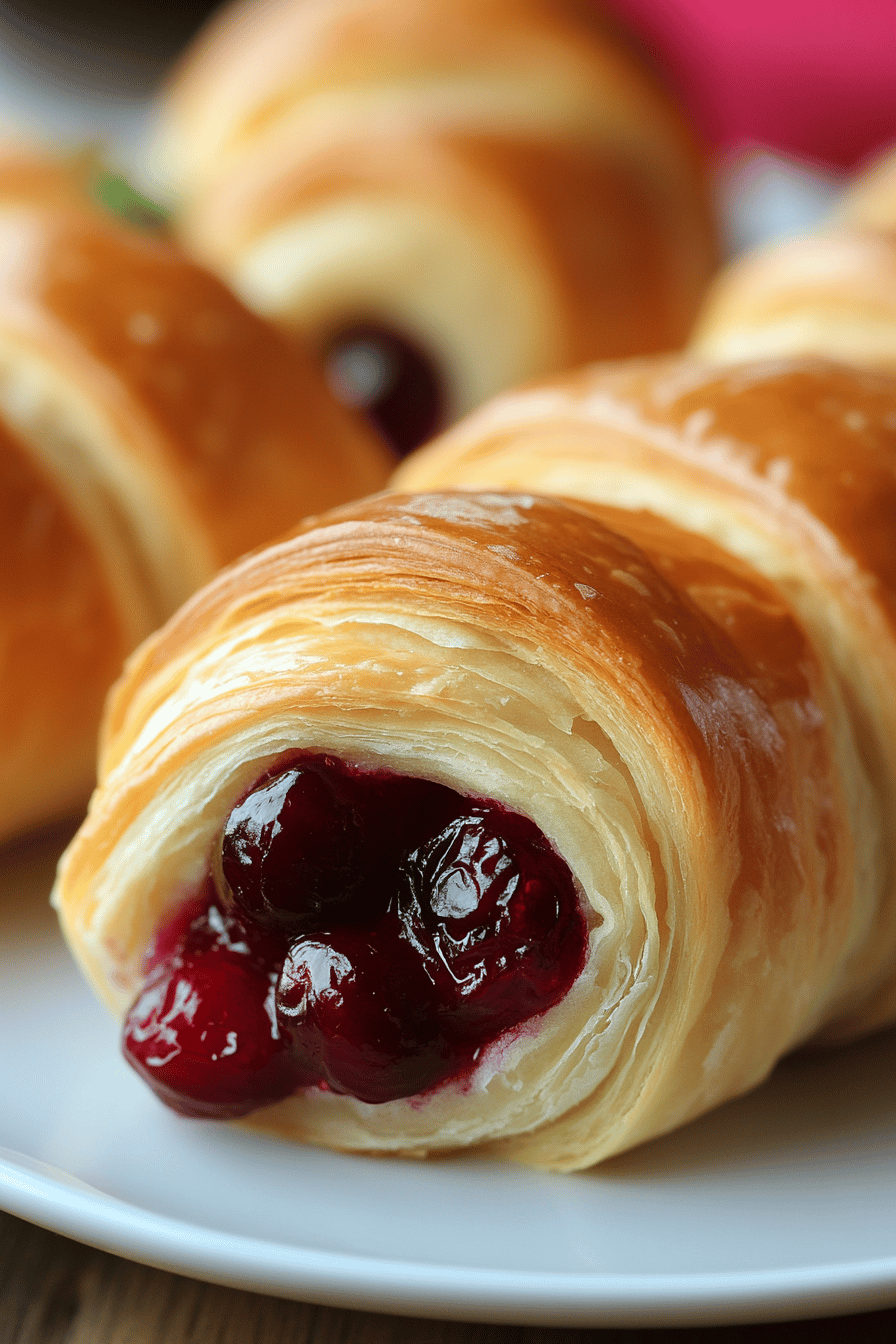Cranberry Stuffed Crescent Rolls final dish beautifully presented and ready to serve
