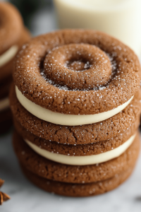 Eggnog Ginger Molasses Cookies