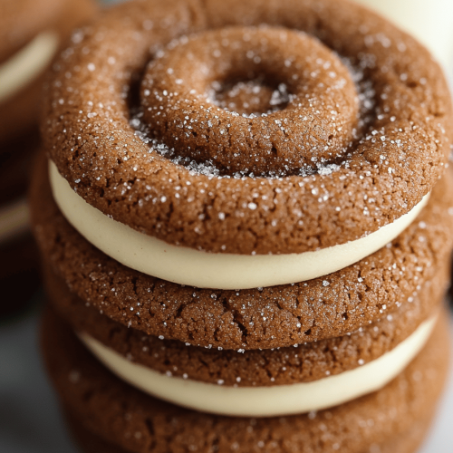 Eggnog Ginger Molasses Cookies