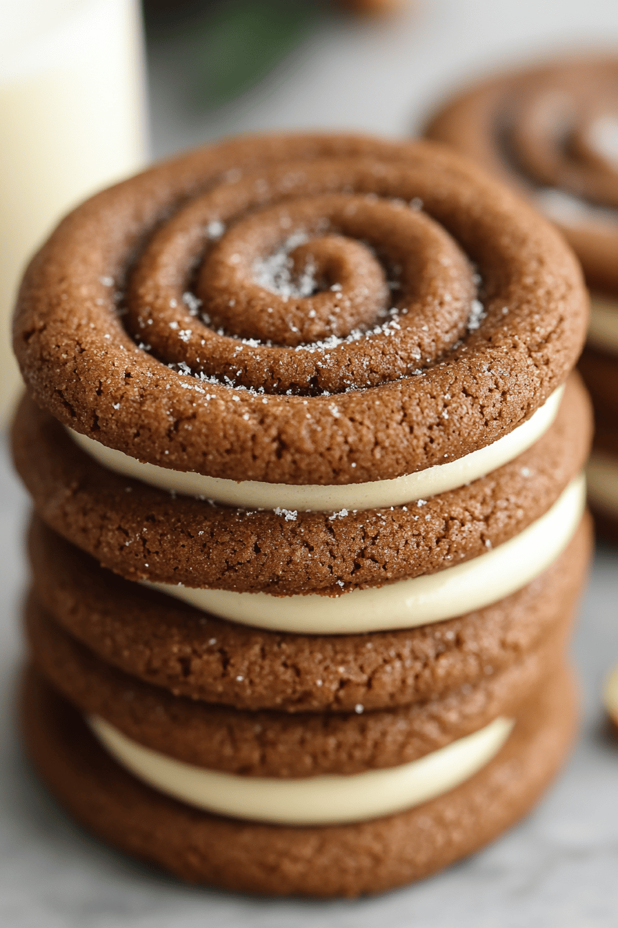 Eggnog Ginger Molasses Cookies final dish beautifully presented and ready to serve
