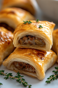 French Onion Sausage Rolls