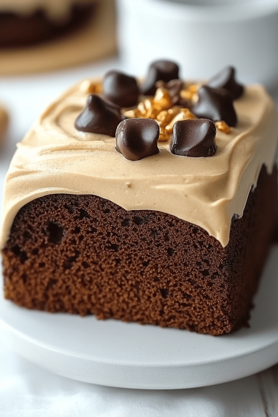 Gingerbread Cake Recipe final dish beautifully presented and ready to serve