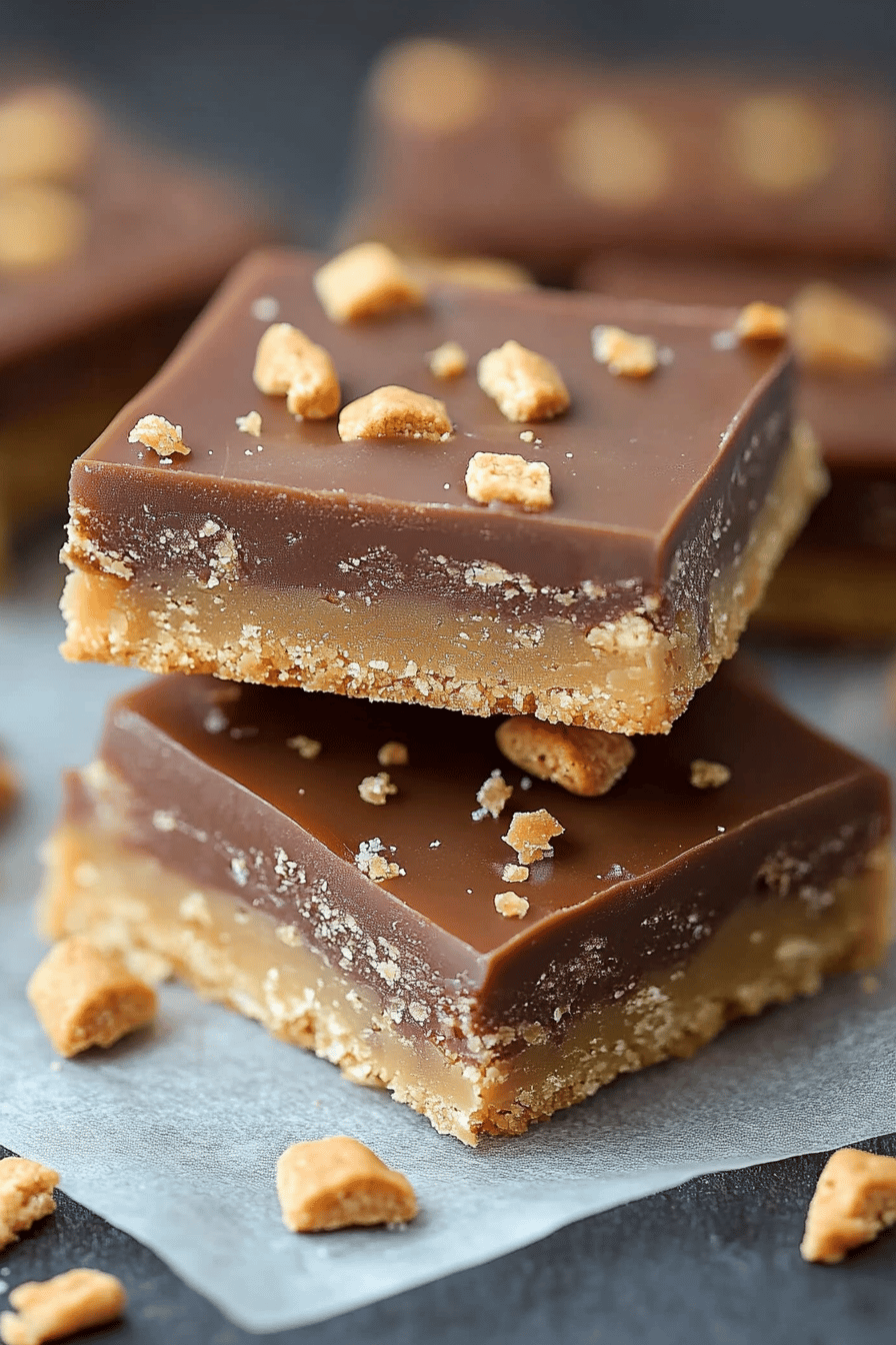 Graham Cracker Toffee Bars ingredients organized and measured on kitchen counter
