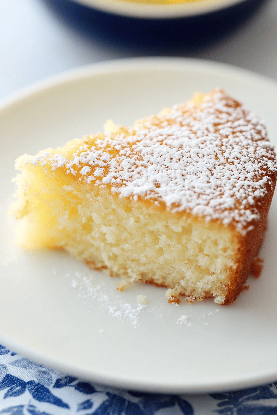 Italian Olive Oil Cake Recipe final dish beautifully presented and ready to serve