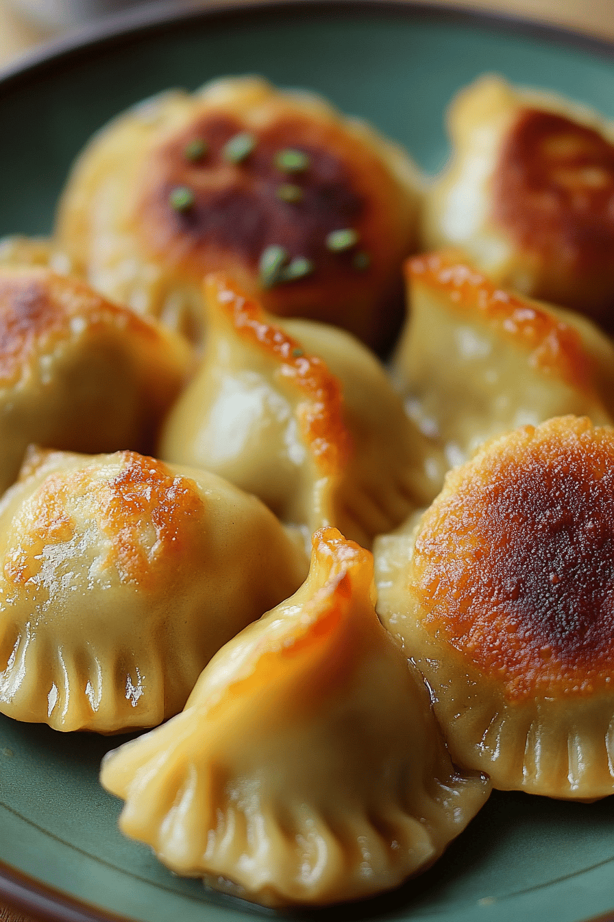 Korean Dumpling Recipe final dish beautifully presented and ready to serve