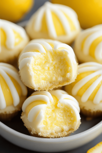 Lemon Cheesecake Bites