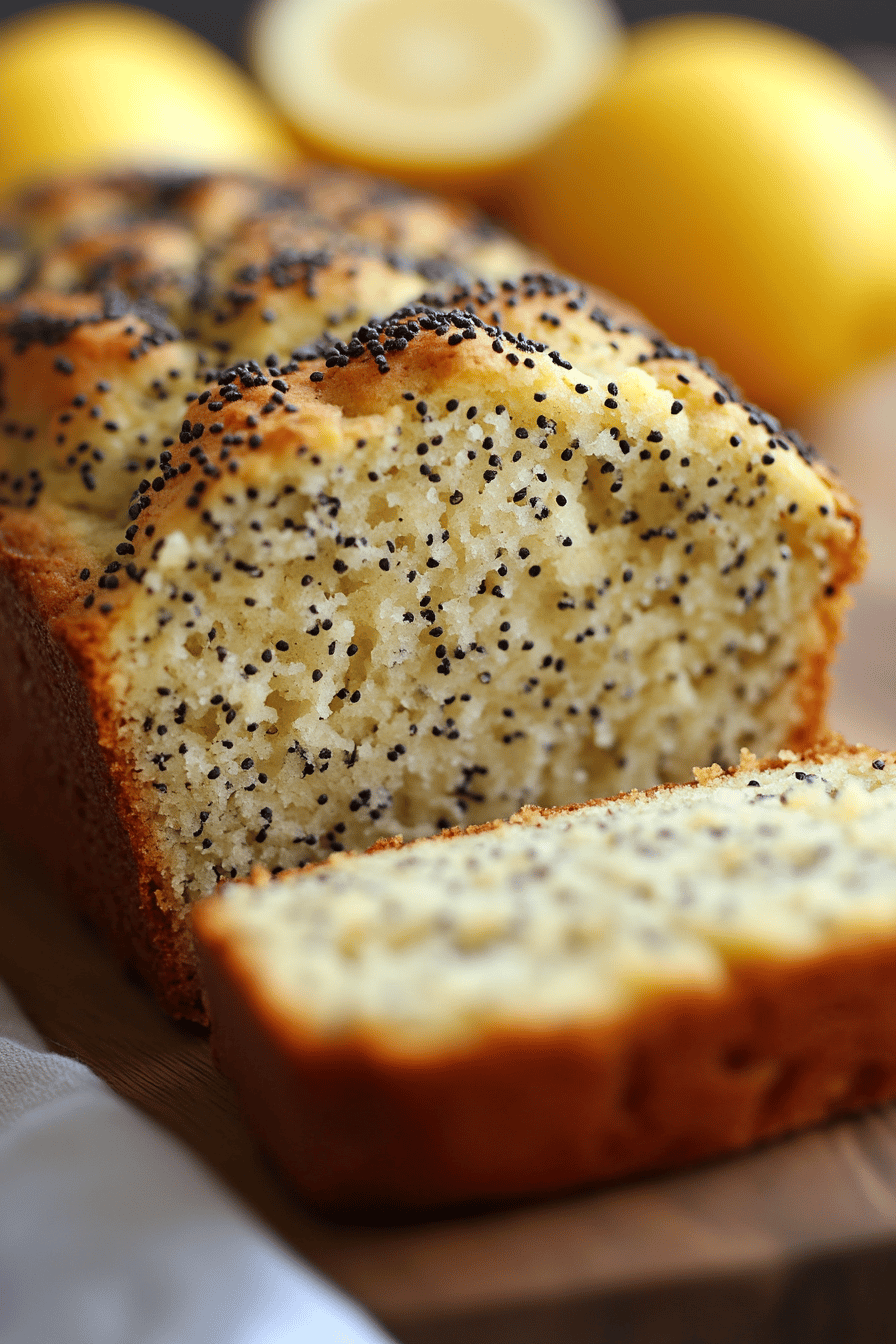Lemon Poppy Seed Bread ingredients organized and measured on kitchen counter