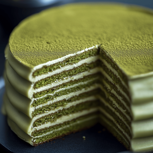 Matcha Crepe Cake Recipe