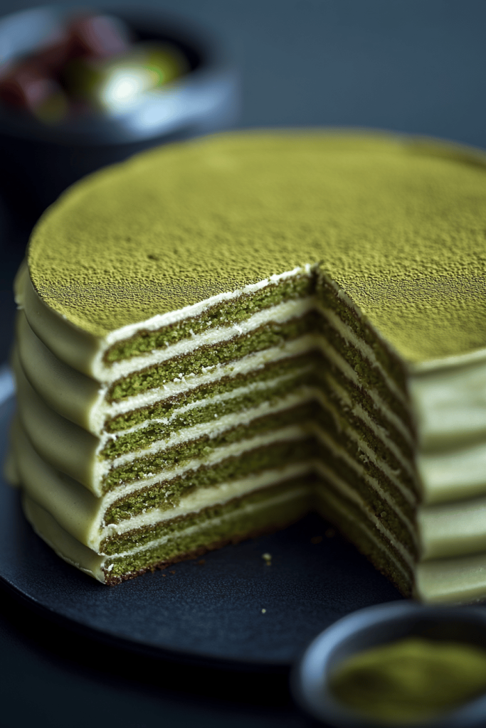 Matcha Crepe Cake Recipe