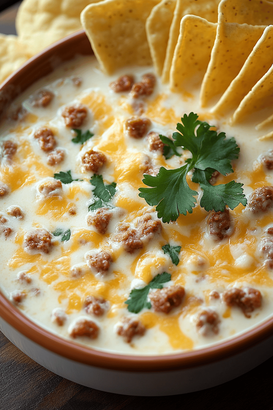 Million Dollar Dip final dish beautifully presented and ready to serve