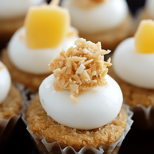 Mini Coconut Cream Cookie Bites