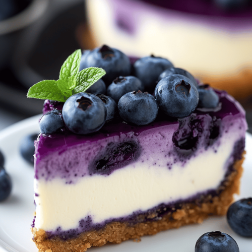 No-Bake Blueberry Cheesecake