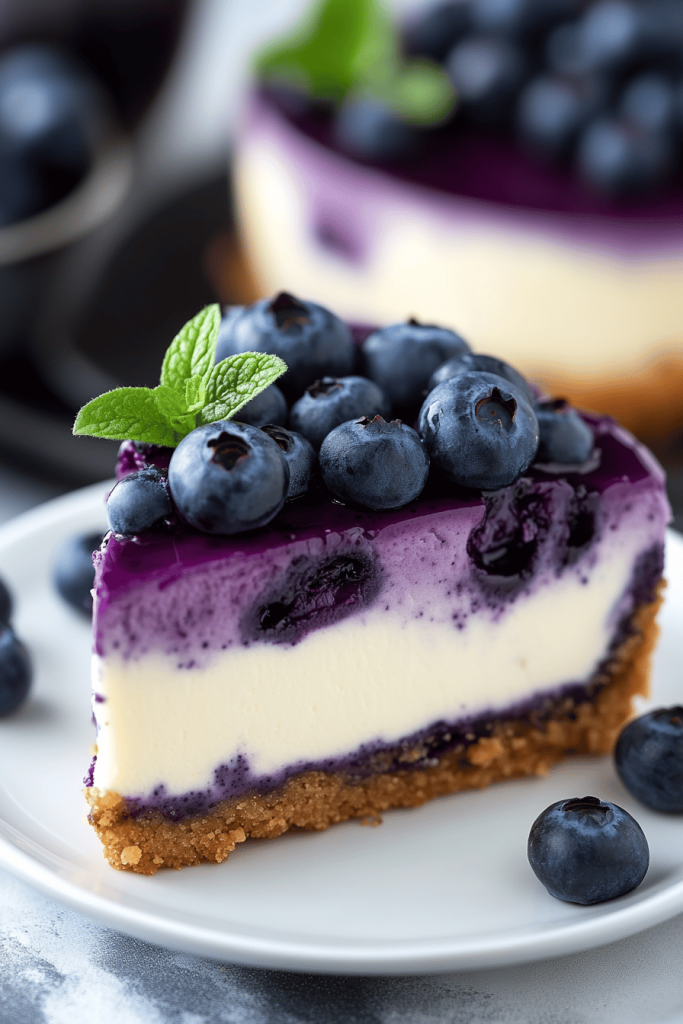 No-Bake Blueberry Cheesecake