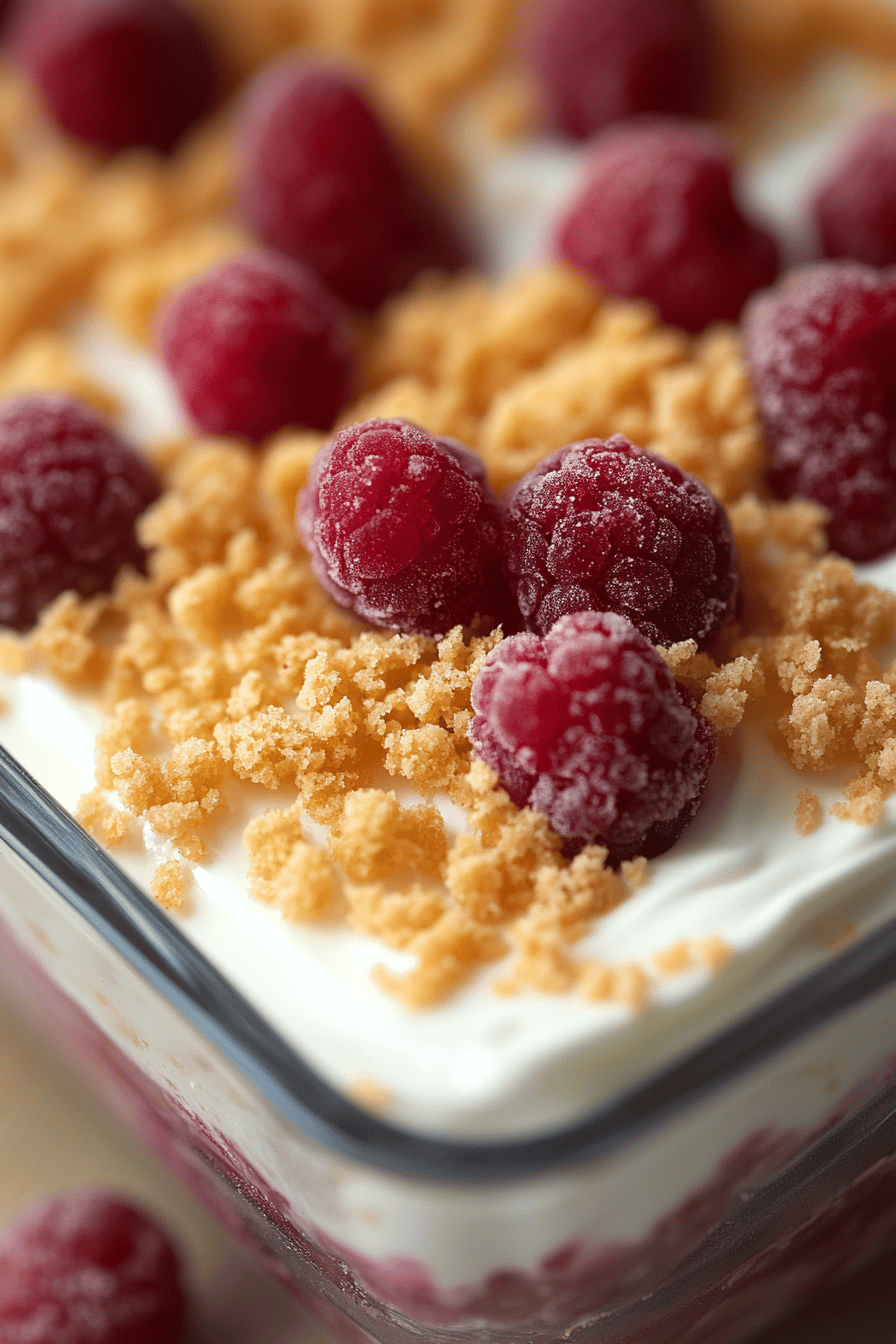 No-Bake Cranberry Yum-Yum final dish beautifully presented and ready to serve