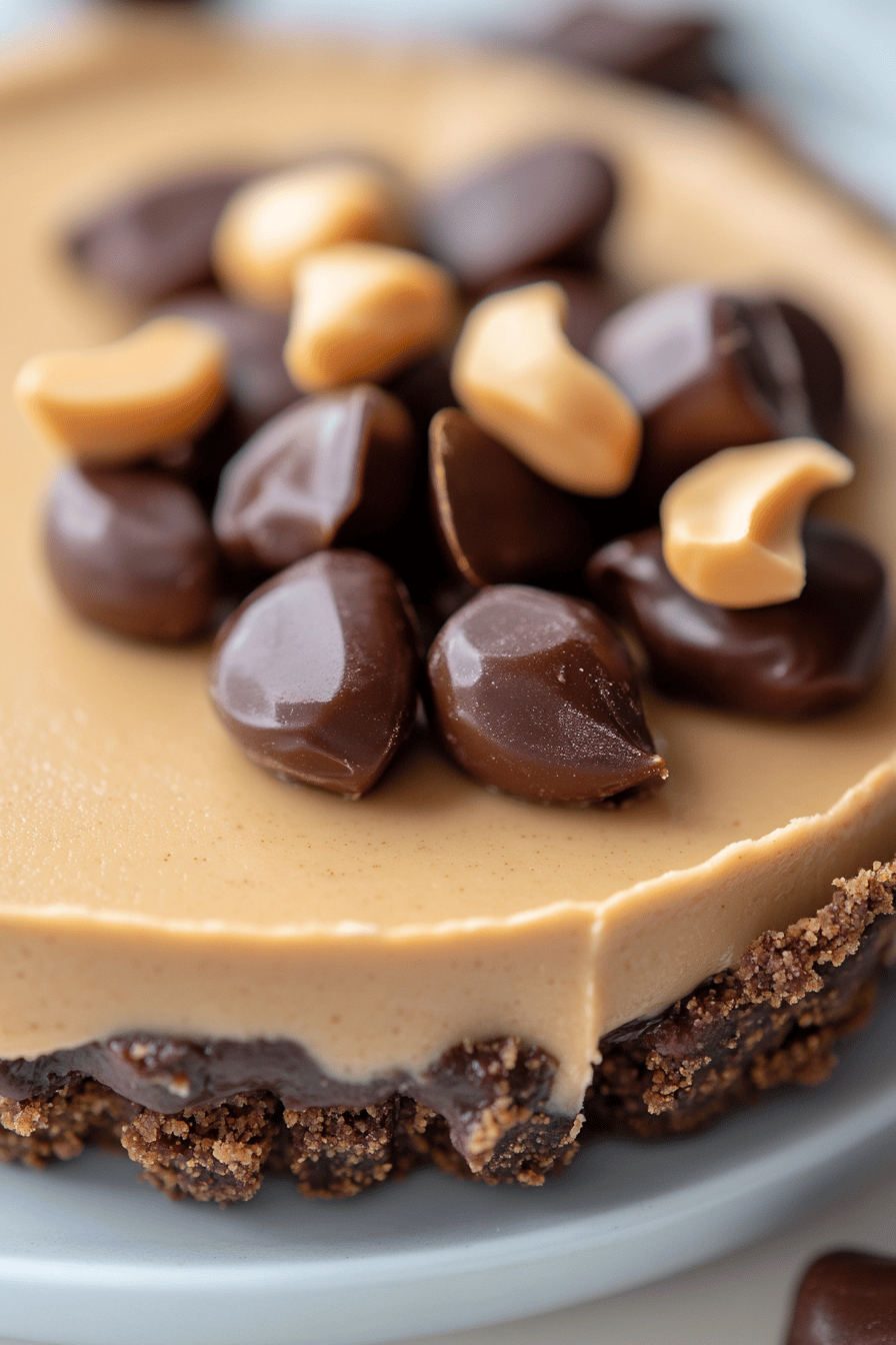 No-Bake Peanut Butter Pie Recipe ingredients organized and measured on kitchen counter