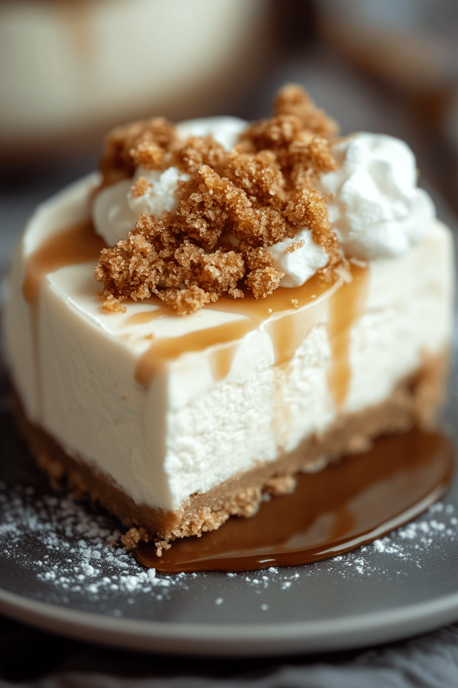 No-Bake Salted Caramel Cheesecake ingredients organized and measured on kitchen counter
