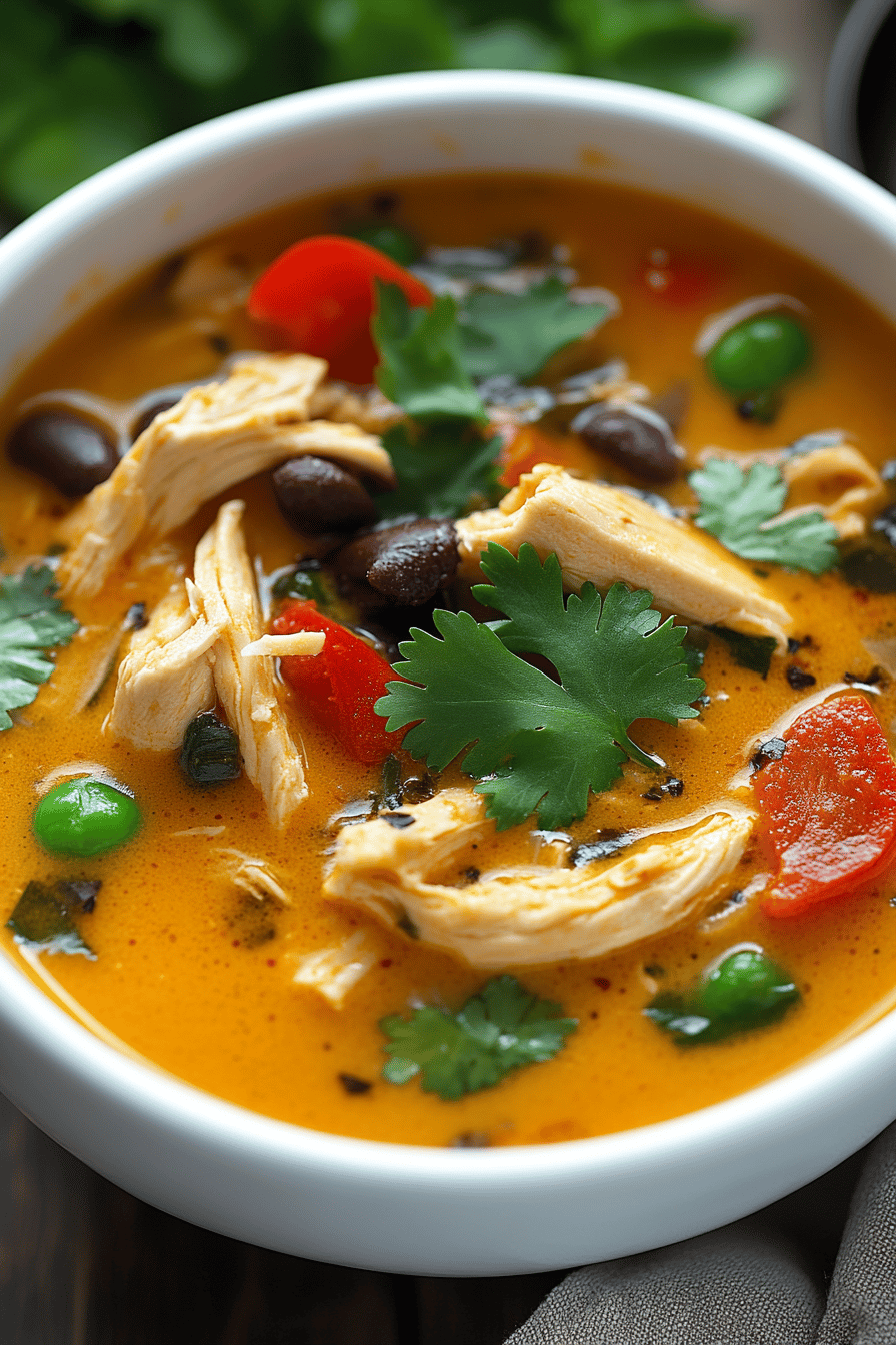 Panera Thai Chicken Soup Recipe ingredients organized and measured on kitchen counter