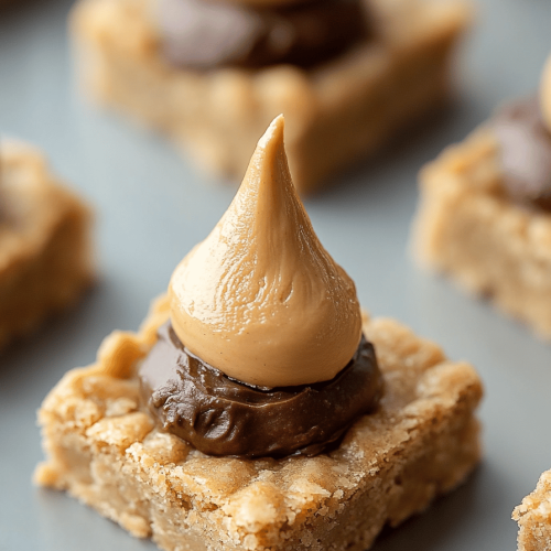 Peanut Butter Blossom Bars