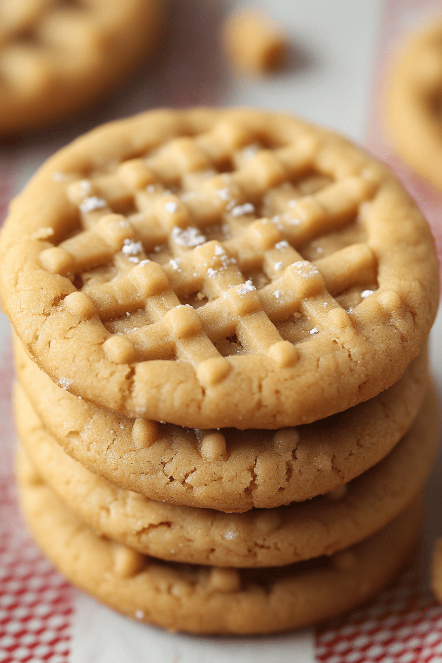 Peanut Butter Cookies final dish beautifully presented and ready to serve