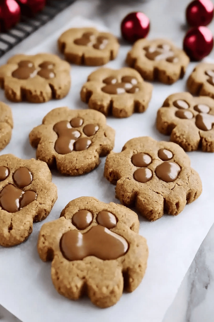 Peanut Butter Dog Treats Final Dish Presentation