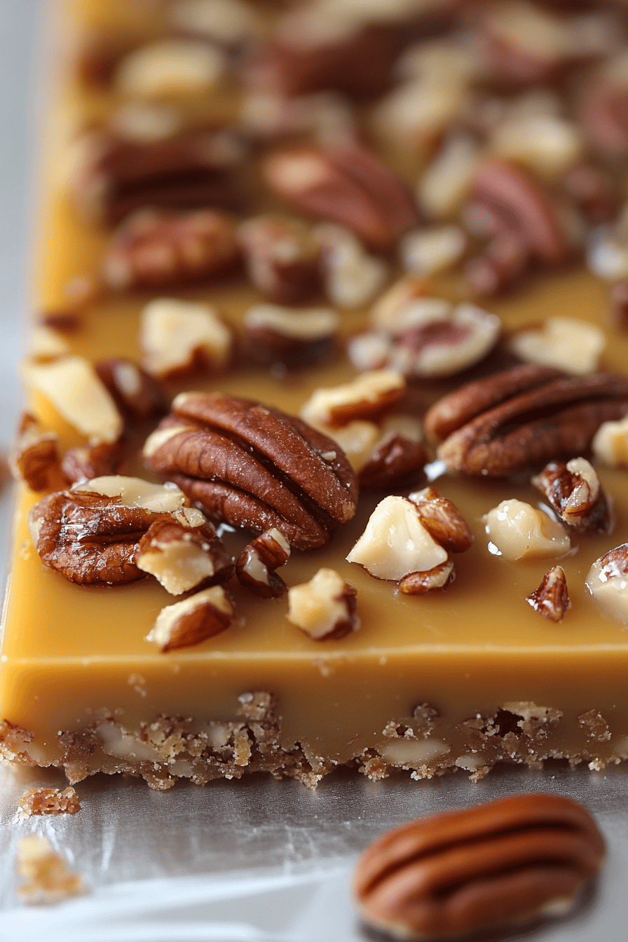 Pecan Pie Bark final dish beautifully presented and ready to serve