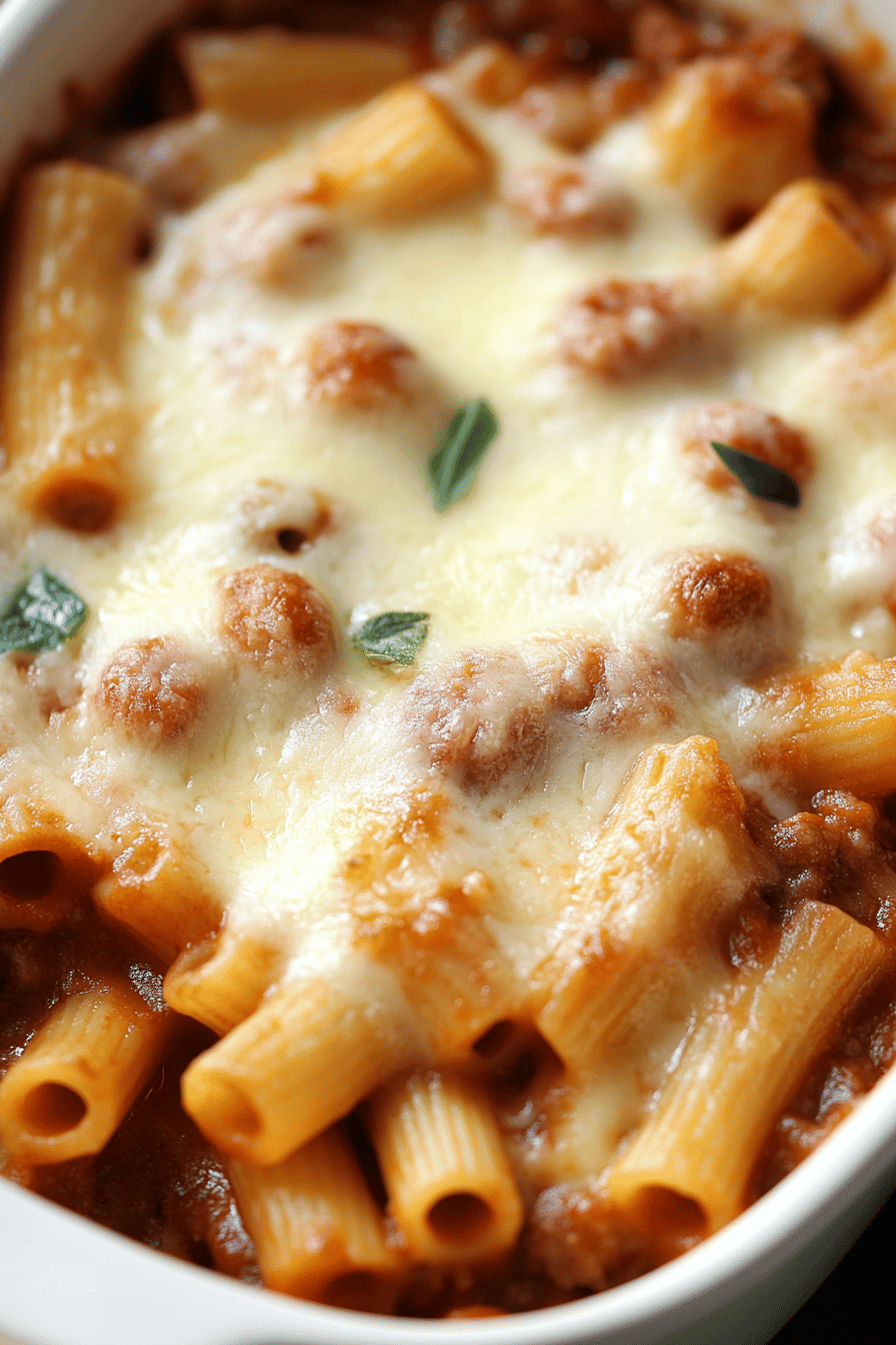 Rigatoni Al Forno Recipe final dish beautifully presented and ready to serve