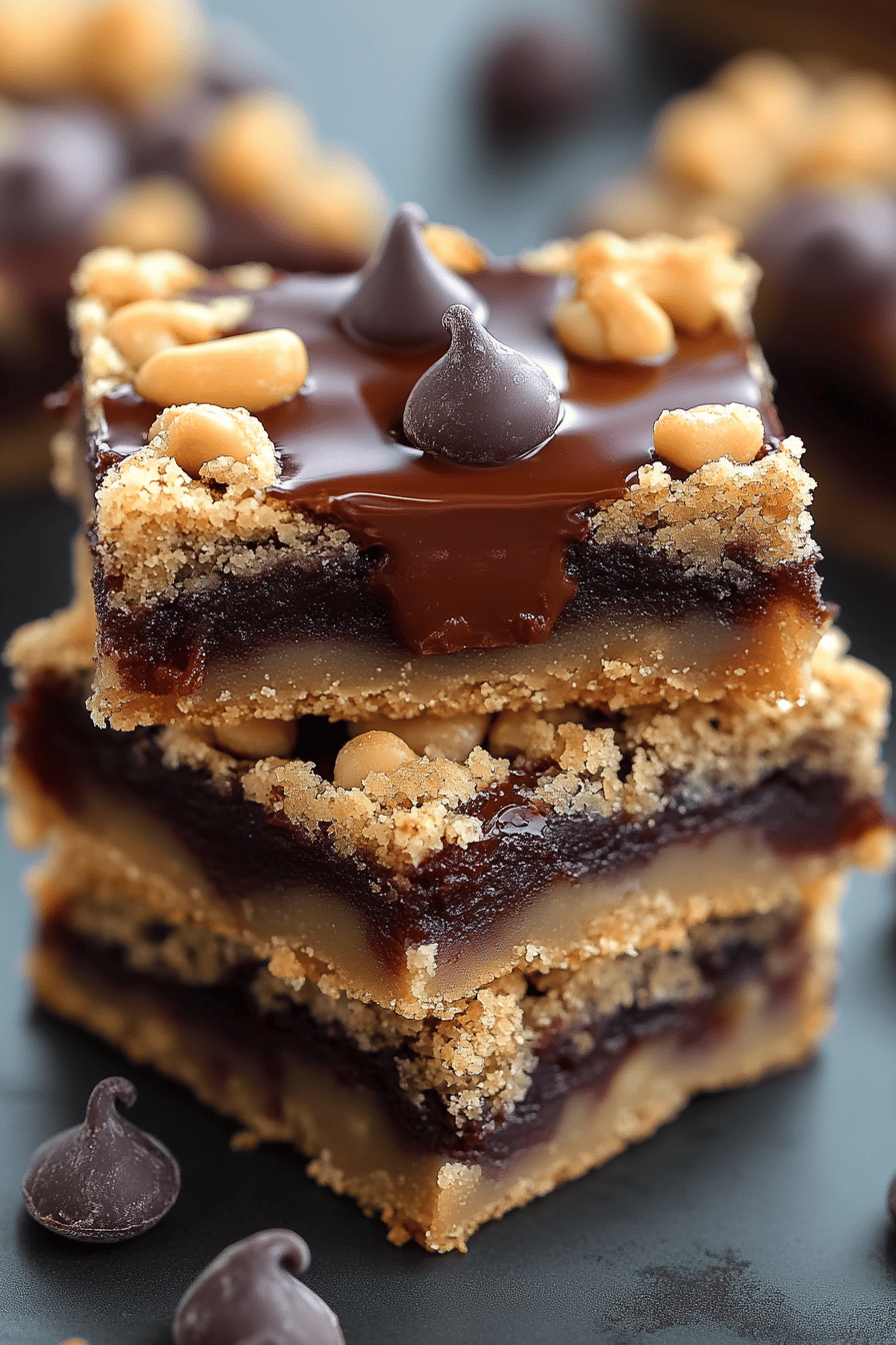 Salted Caramel Chocolate Chip Cookie Bars ingredients organized and measured on kitchen counter