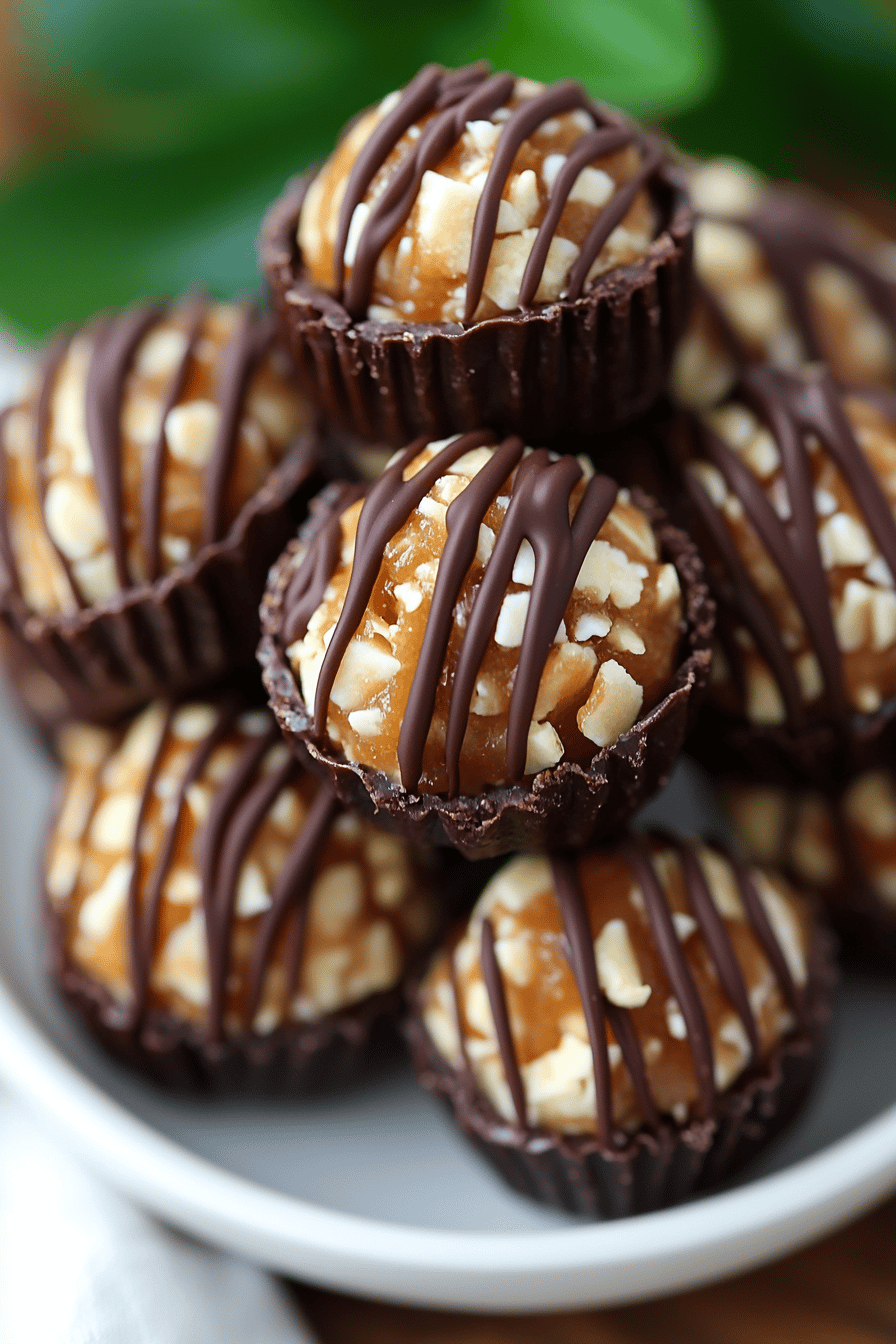 Samoa Truffles Gluten-Free final dish beautifully presented and ready to serve