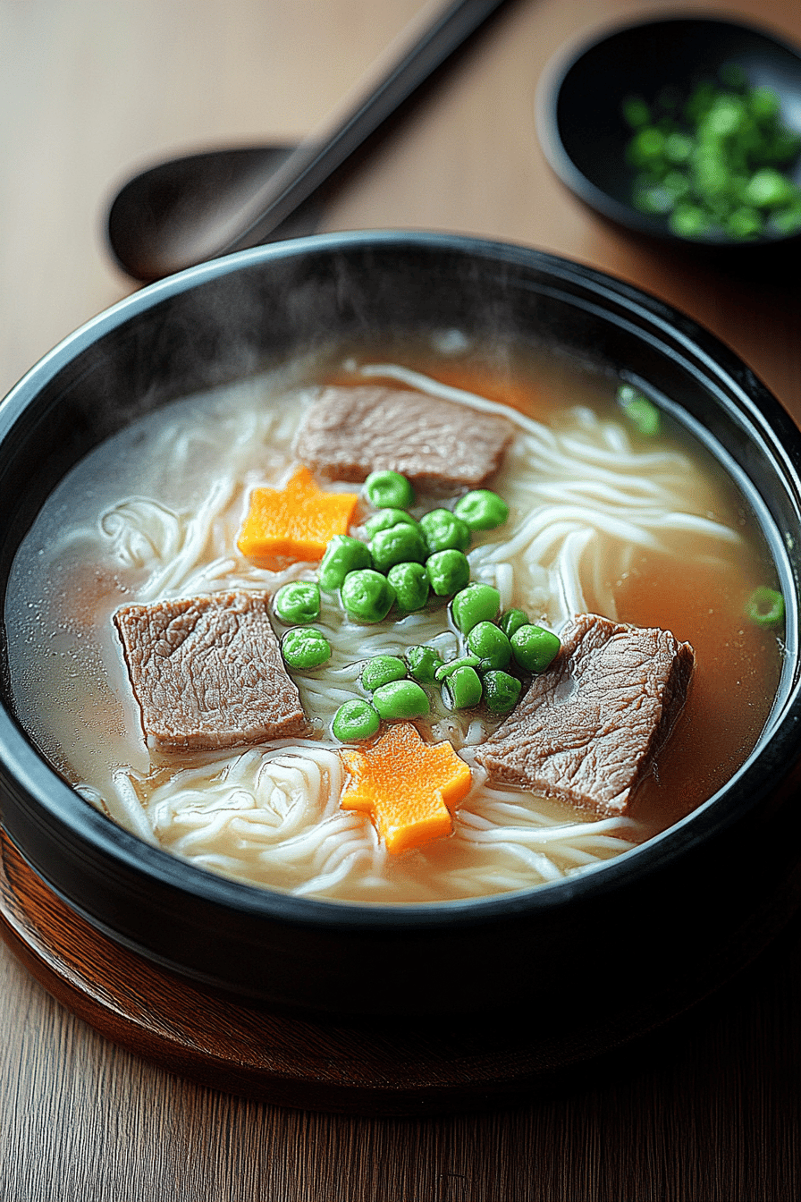Seolleongtang Recipe Final Dish Presentation