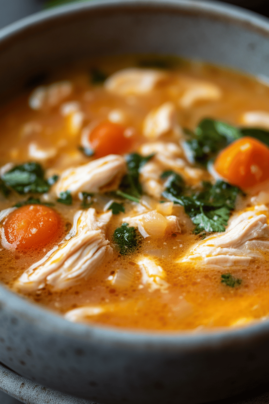 Sicilian Chicken Soup Recipe final dish beautifully presented and ready to serve