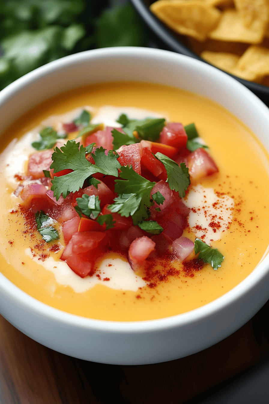 Torchy's Queso Recipe final dish beautifully presented and ready to serve