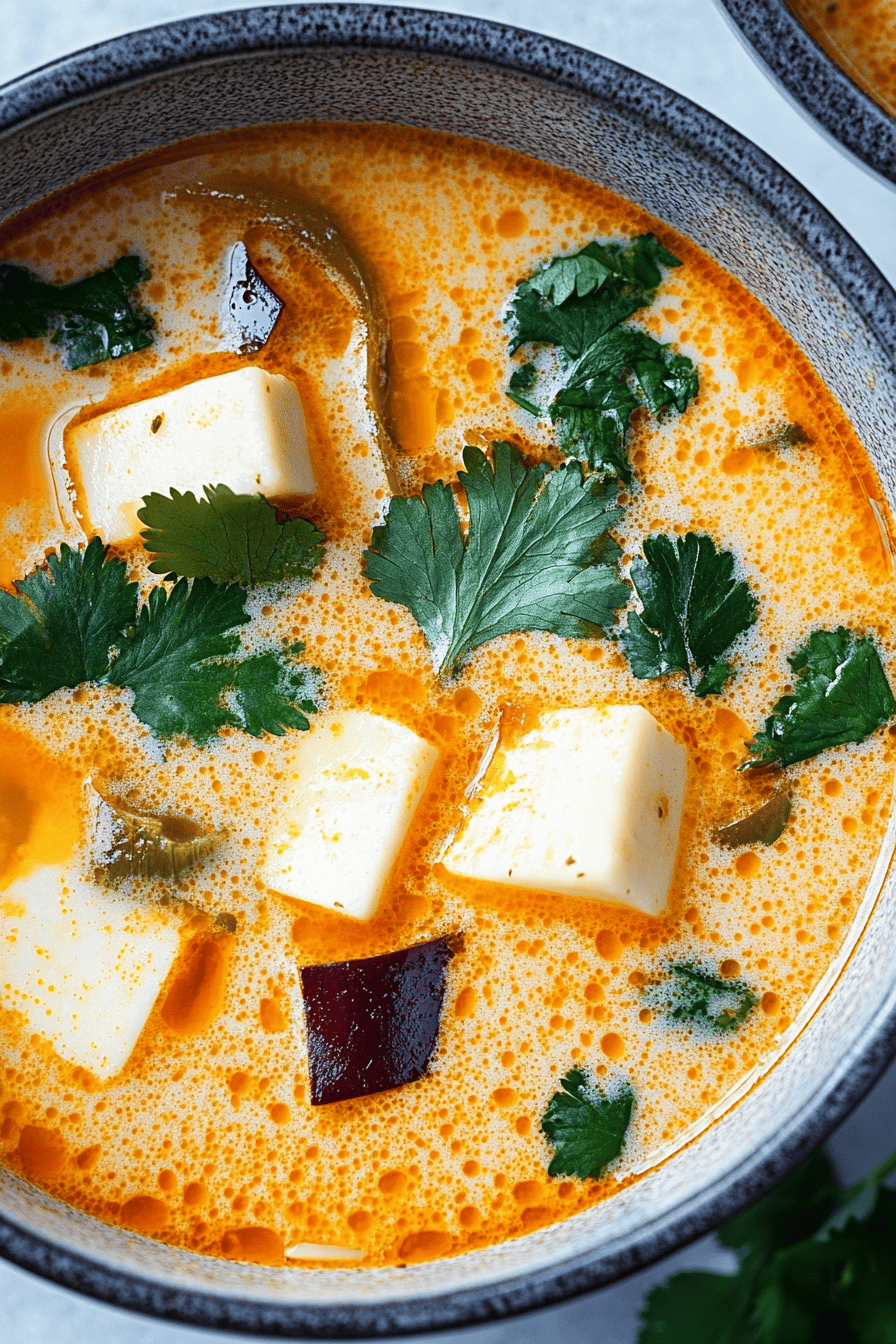 Vegan Tom Kha Soup ingredients
