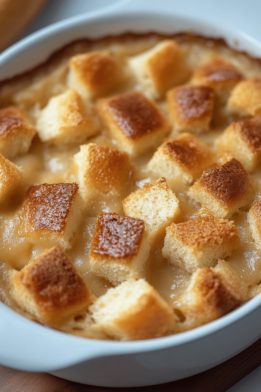 bread pudding recipe ingredients organized and measured on kitchen counter