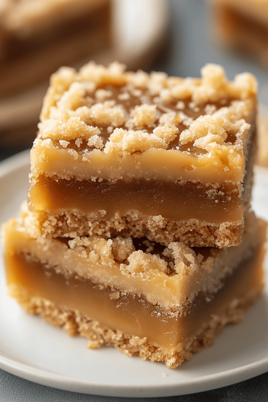 gluten-free caramel bars ingredients organized and measured on kitchen counter